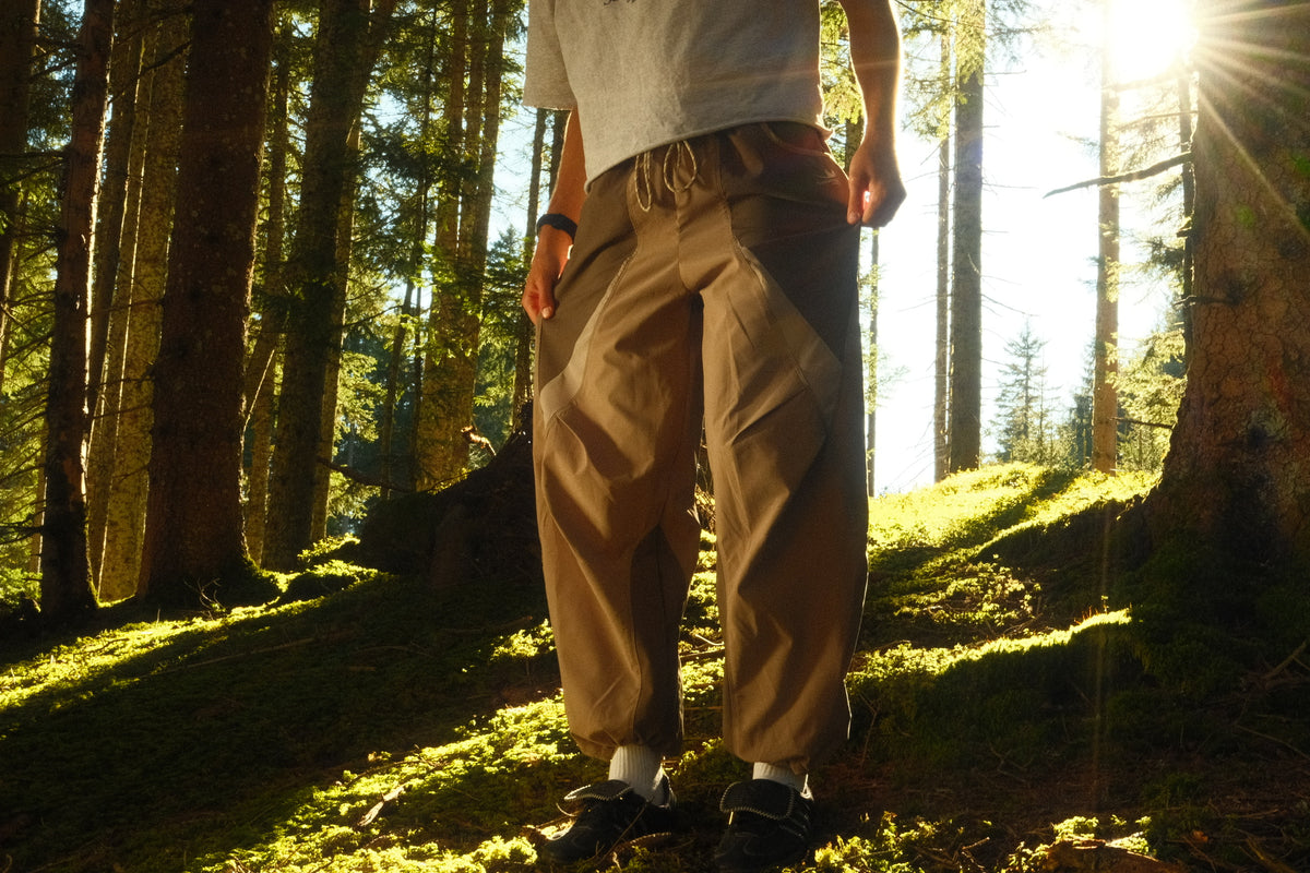 RuntheWorld Parachute Hiking Pants Khaki